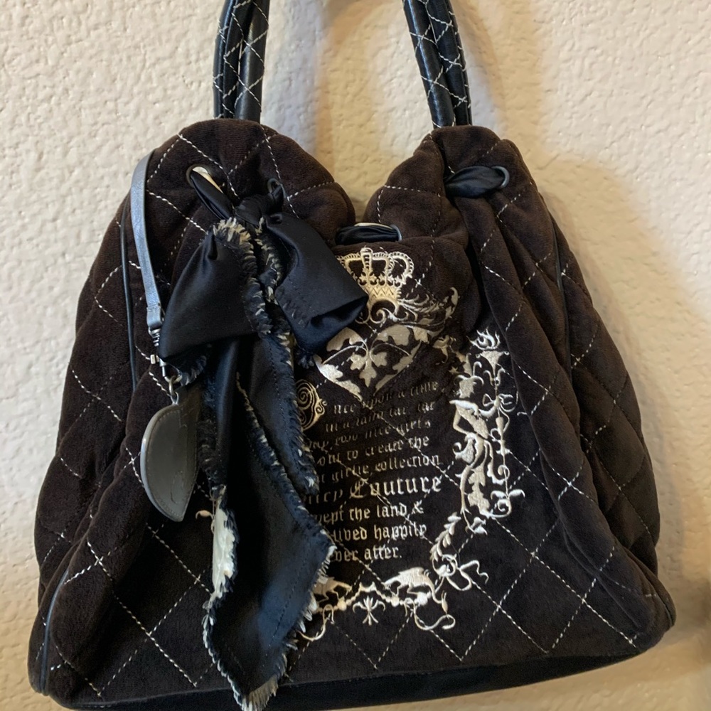 Juicy Couture Quilted Black Purse